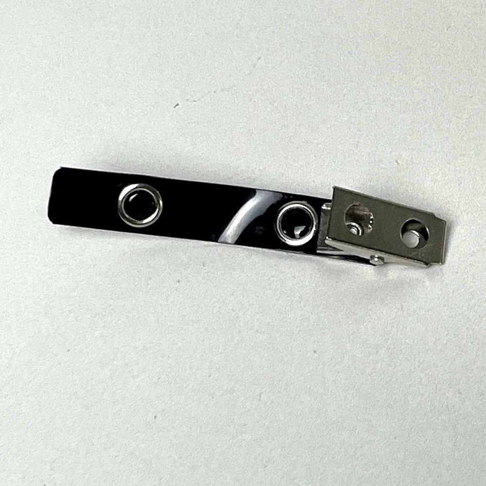 141 Pack Premium Badge Clips with Black Vinyl Strap & Metal Clip - Picture 3 of 7